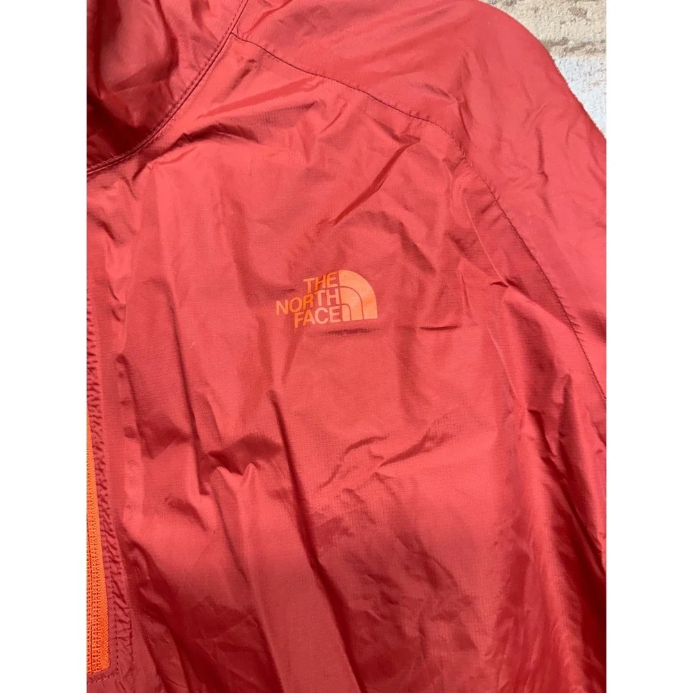 The‎ North Face Mens HyVent 1/2 Zip Rain Jacket Orange Red Pullover Size L